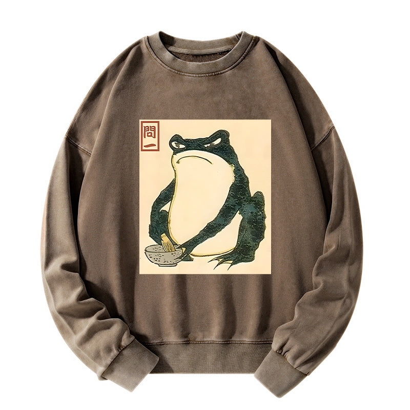 Tokyo-Tiger Matsumoto Hoji Japanese Frog Washed Sweatshirt