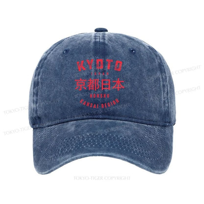 Tokyo-Tiger Kyoto City Japan Vintage Washed Cap