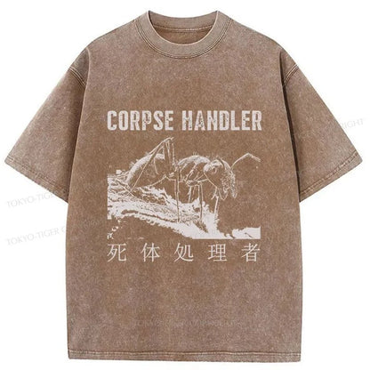 Tokyo-Tiger Corpse Disposer Ants Washed T-Shirt