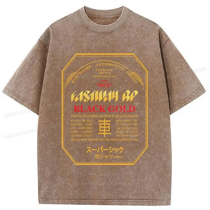 Tokyo-Tiger Fastway Beer Japanese Washed T-Shirt