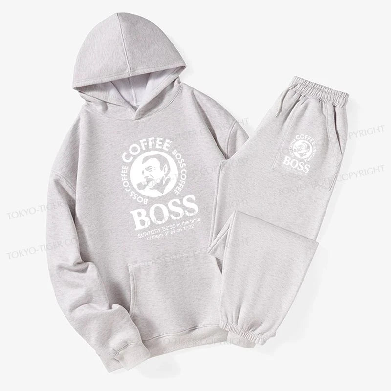 Tokyo-Tiger Boss Is The Boss Of Them All Fleece Lined Hoodie Set