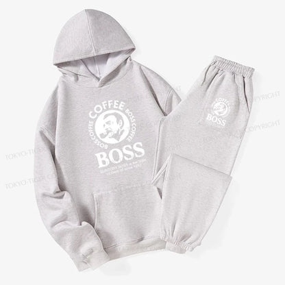 Tokyo-Tiger Boss Is The Boss Of Them All Fleece Lined Hoodie Set