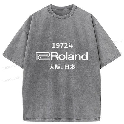 Tokyo-Tiger 1972 Roland Osaka Japan Washed T-Shirt