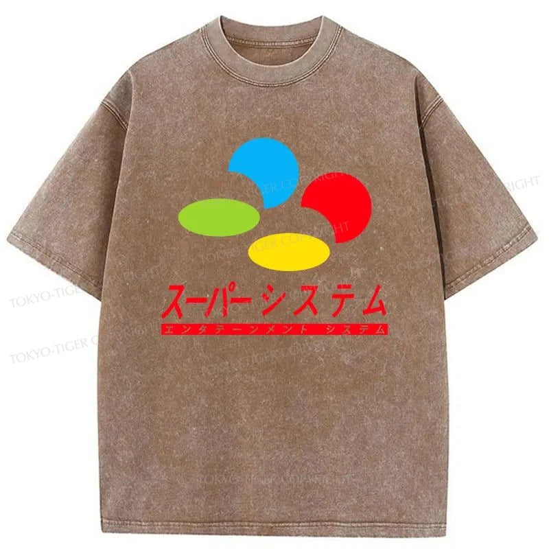 Tokyo-Tiger Super Kanji System Washed T-Shirt