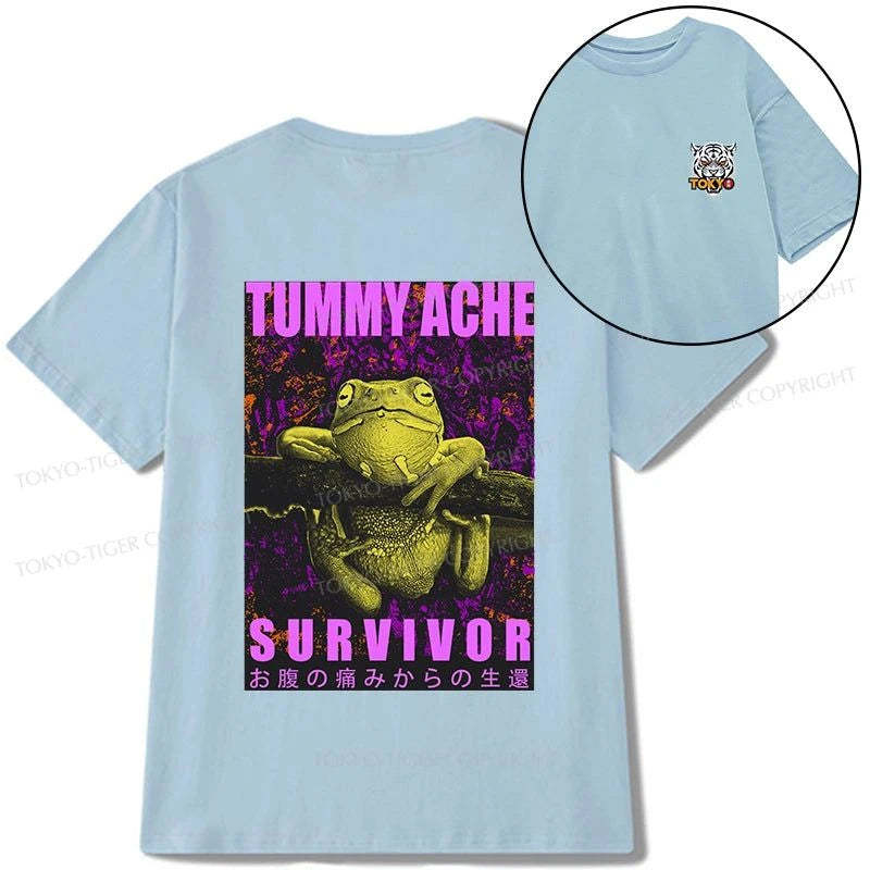 Tokyo-Tiger A Frog With Stomachache Front Back Classic T-Shirt