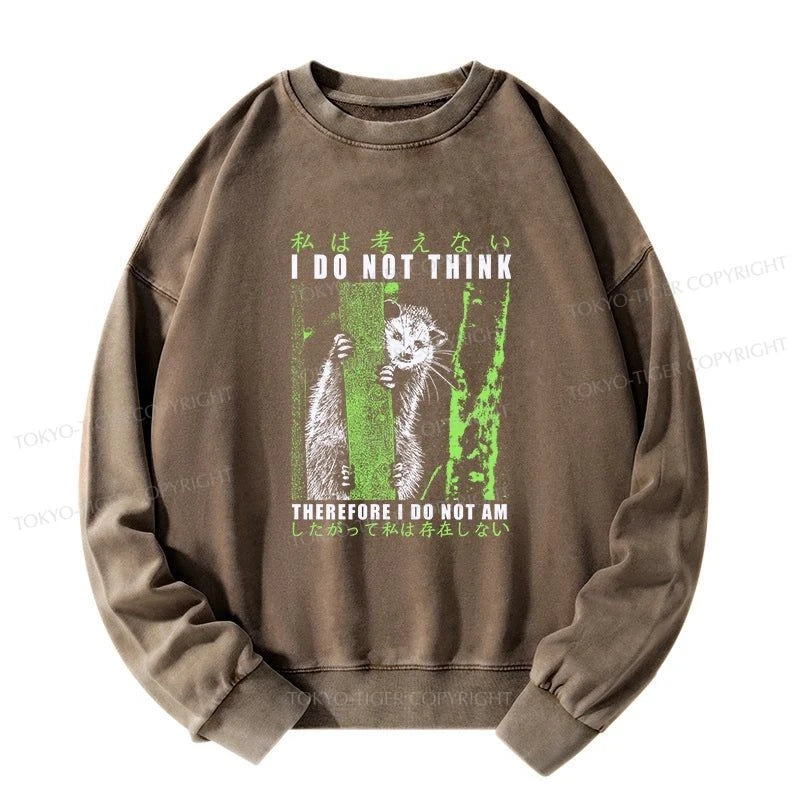 Tokyo-Tiger Stupid Possum Japan Washed Sweatshirt