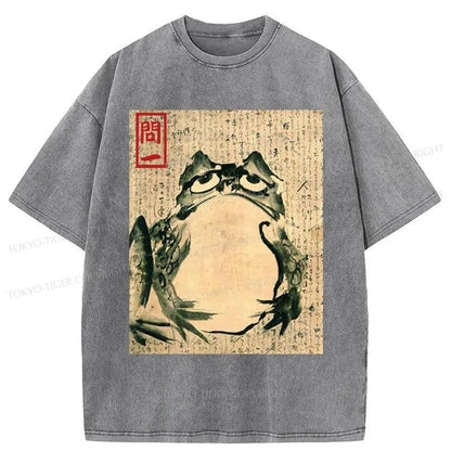 Tokyo-Tiger Throwback Frog Japanese Washed T-Shirt