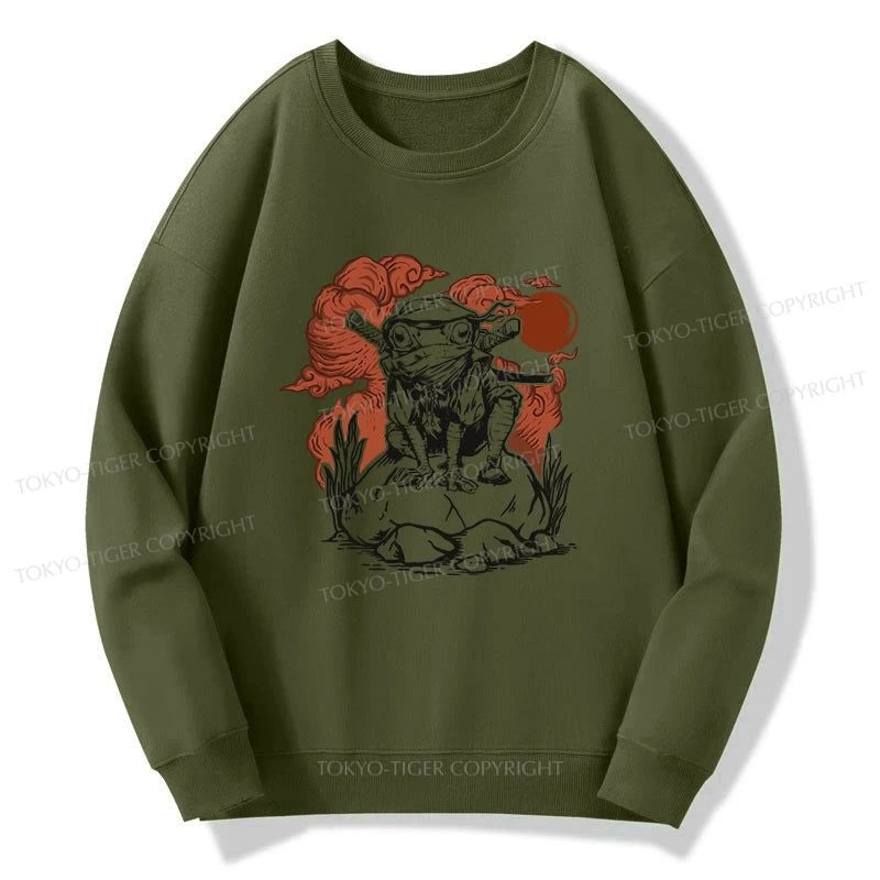 Tokyo-Tiger Ninja Frog Japanese Sweatshirt