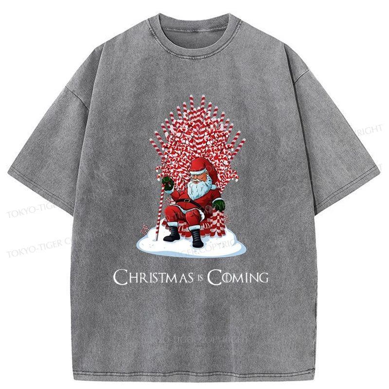 Tokyo-Tiger Games Of Christmas Washed T-Shirt