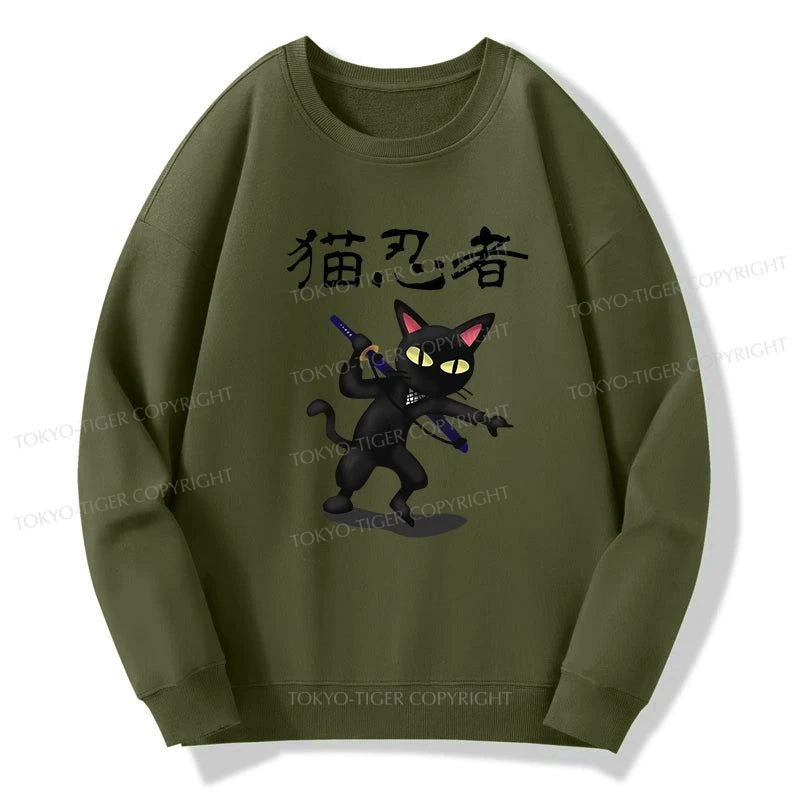 Tokyo-Tiger Ninja Cat Sweatshirt