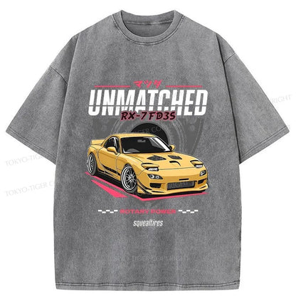 Tokyo-Tiger Mazda RX-7 Japanese Washed T-Shirt