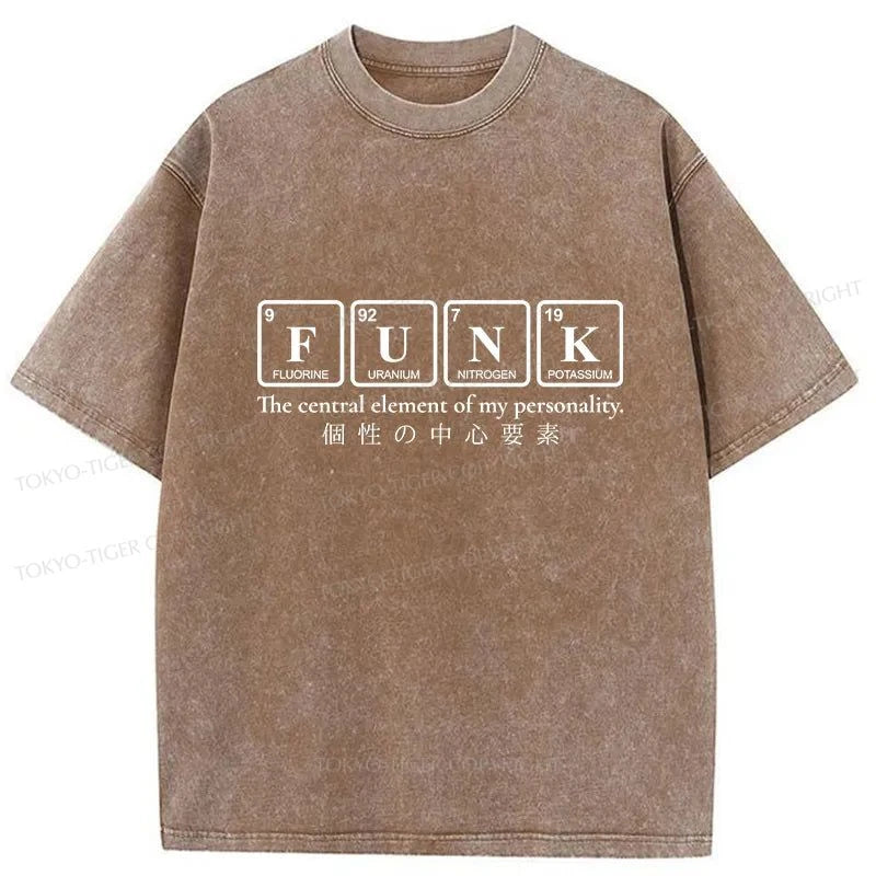 Tokyo-Tiger Funk Music Washed T-Shirt