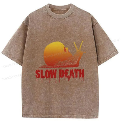 Tokyo-Tiger Slow Death Snail Washed T-Shirt