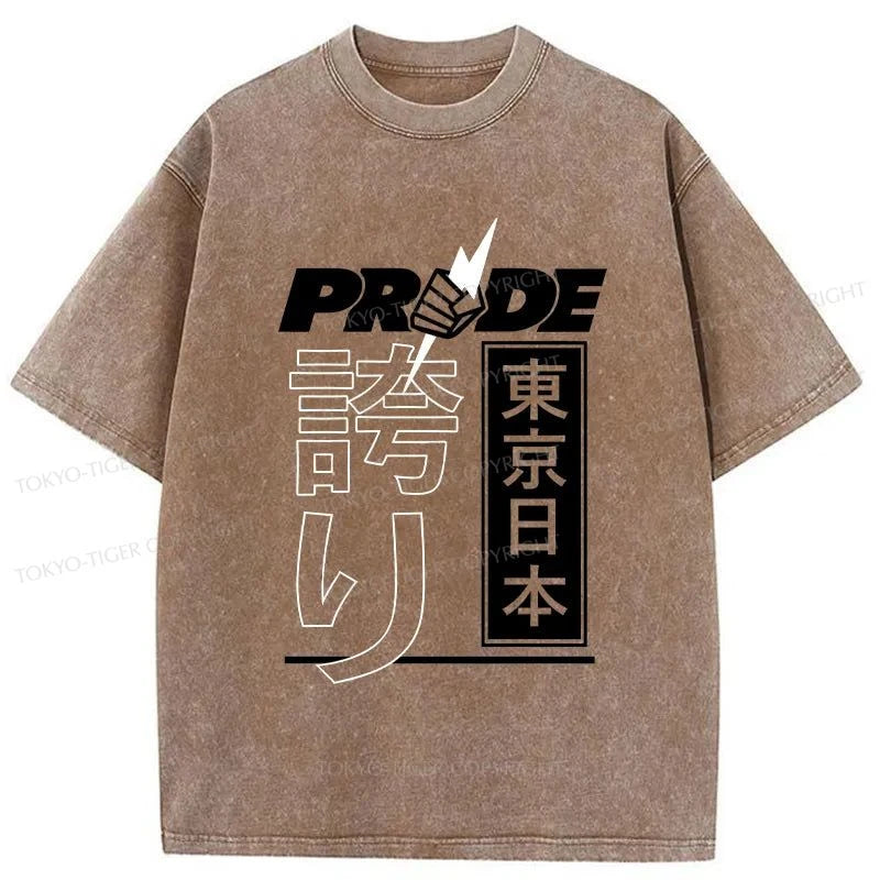 Tokyo-Tiger Pride FC Tokyo Japanese Washed T-Shirt