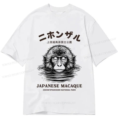 Tokyo-Tiger The Macaque Monkey In The Bath Japanese Classic T-Shirt