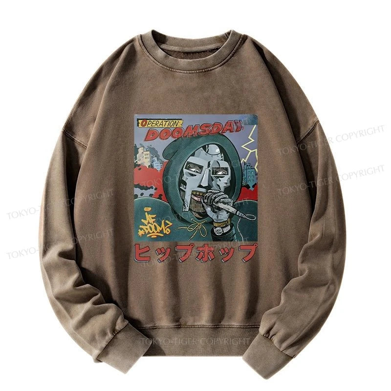 Tokyo-Tiger Mf Doom Japan Washed Sweatshirt