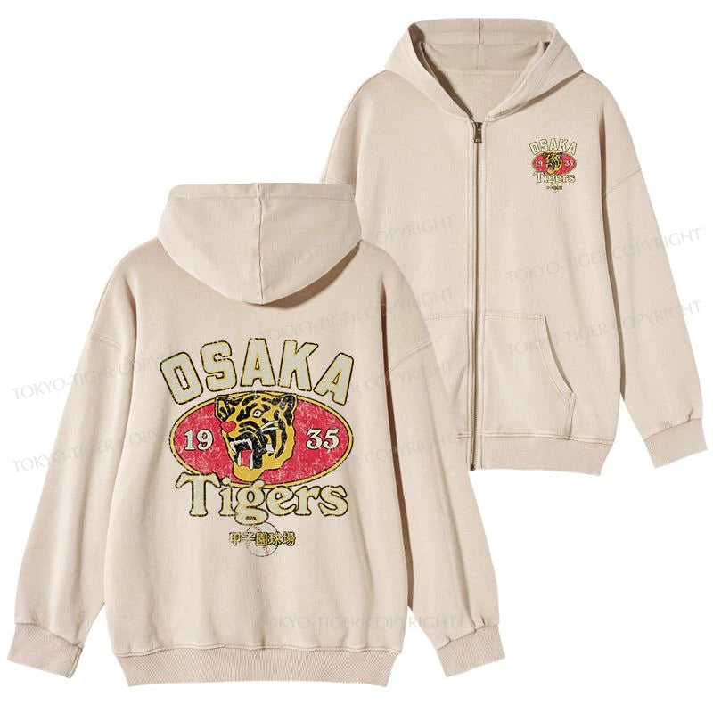 Tokyo-Tiger Osaka Tigers 1935 Washed Zip Hoodie