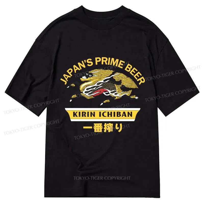 Tokyo-Tiger Kirin Ichiban Beer Logo Japanese Classic T-Shirt