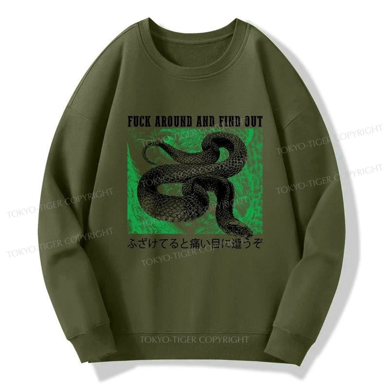 Tokyo-Tiger Cold And Heartless Snake Sweatshirt