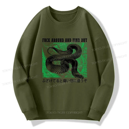 Tokyo-Tiger Cold And Heartless Snake Sweatshirt