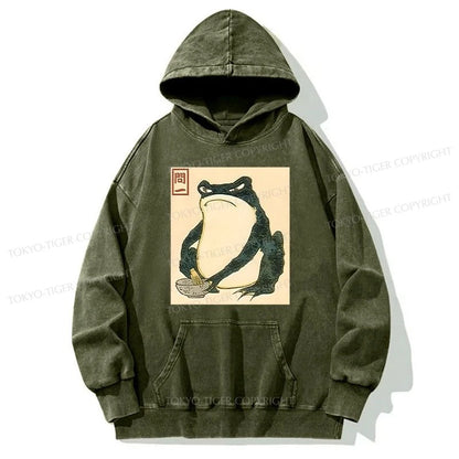 Tokyo-Tiger Matsumoto Hoji Japanese Frog Washed Hoodie