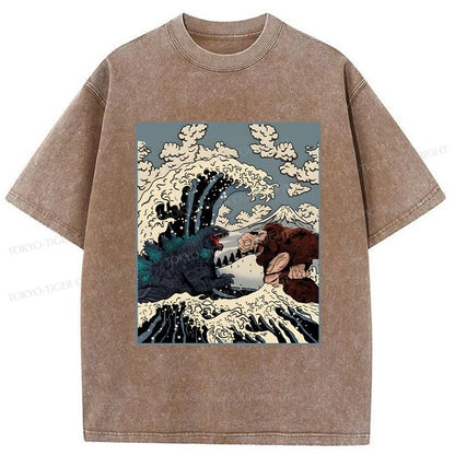 Tokyo-Tiger The Great Fight Washed T-Shirt