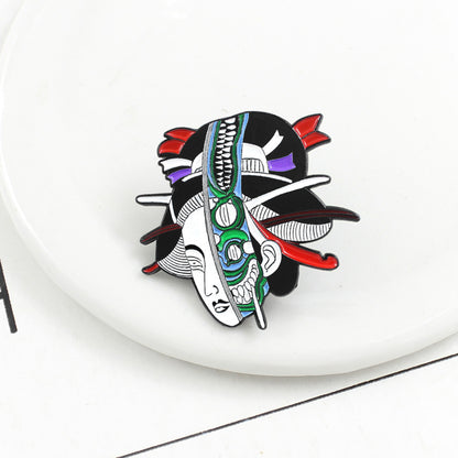 Tokyo-Tiger Japan Geisha Pin