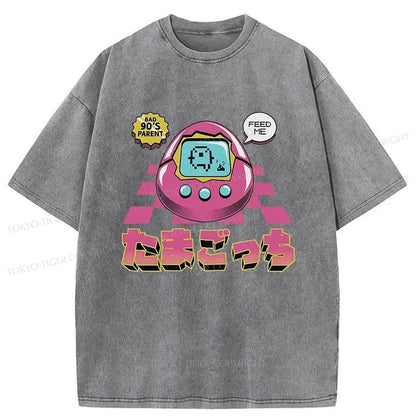 Tokyo-Tiger Tamagotchi Japan Washed T-Shirt