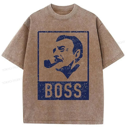 Tokyo-Tiger Japan Boss Coffee Washed T-Shirt