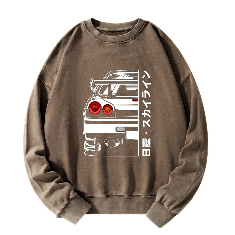 Tokyo-Tiger Nissan Skyline GTR R34 Washed Sweatshirt