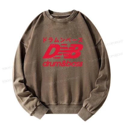 Tokyo-Tiger Drum And Bass Japan Washed Sweatshirt