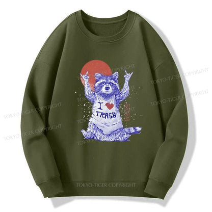 Tokyo-Tiger I love Trash Sweatshirt