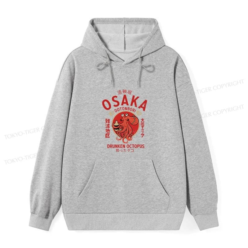 Tokyo-Tiger Drunken Octopus Japan Classic Hoodie