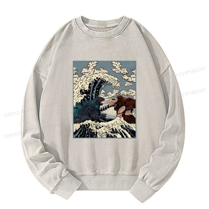 Tokyo-Tiger The Great Fight Washed Sweatshirt