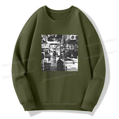 Tokyo-Tiger Tsukiji Fish Market Photo Sweatshirt