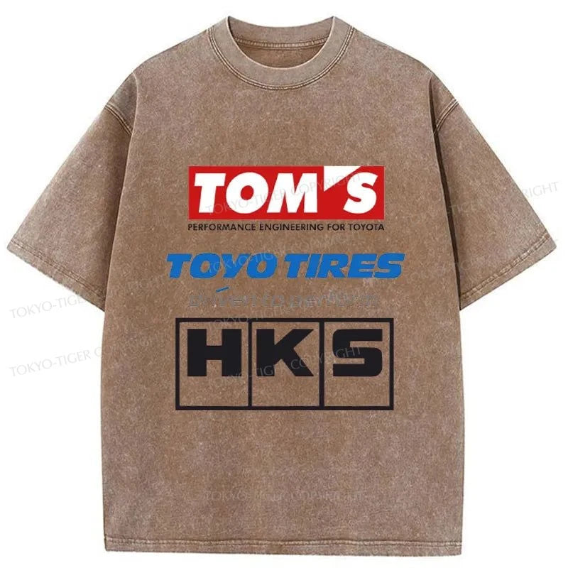 Tokyo-Tiger Toyo Tires Japan Washed T-Shirt