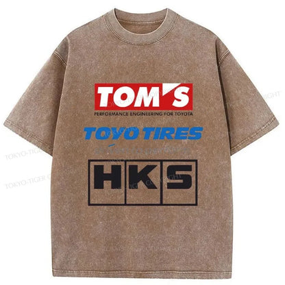 Tokyo-Tiger Toyo Tires Japan Washed T-Shirt