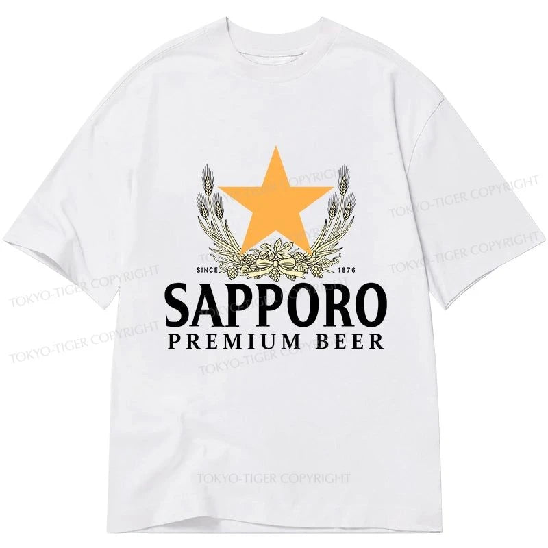 Tokyo-Tiger Sapporo Beer Logo Japanese Classic T-Shirt