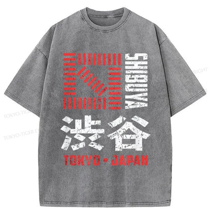 Tokyo-Tiger Shibuya Japan Washed T-Shirt