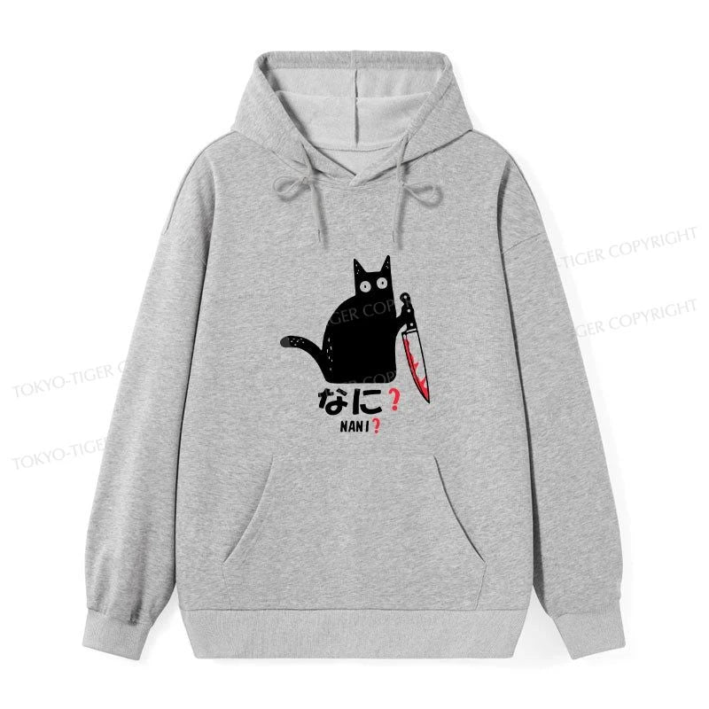 Tokyo-Tiger A Puzzled Cat Holding A Knife Classic Hoodie