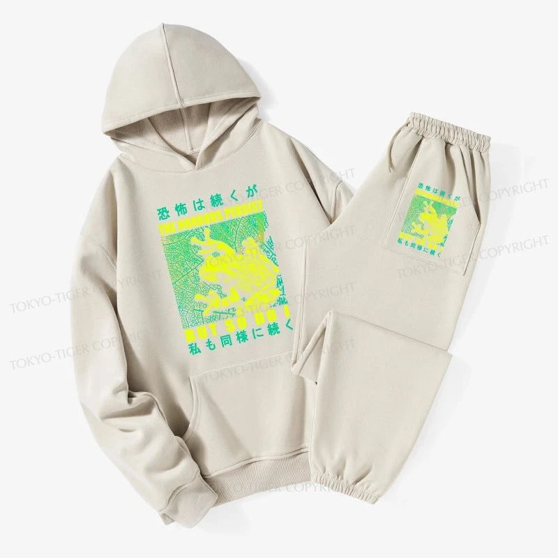 Tokyo-Tiger The Horrors Persist Forg Fleece Lined Hoodie Set