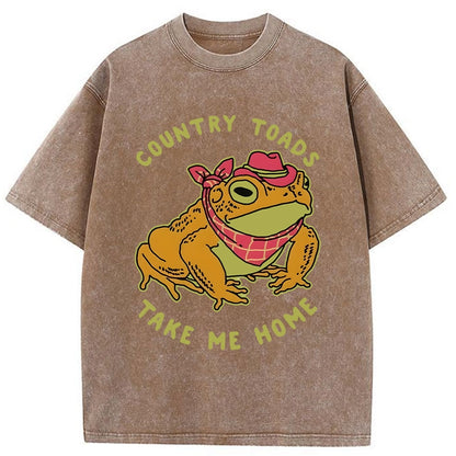 Tokyo-Tiger Country Style Frog Washed T-Shirt