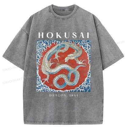 Tokyo-Tiger Japanese Dragon Washed T-Shirt