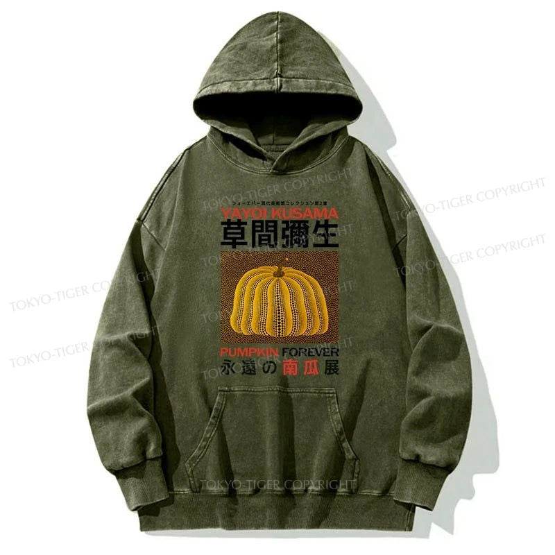 Tokyo-Tiger Forever Pumpkin Exhibition Japanese Washed Hoodie