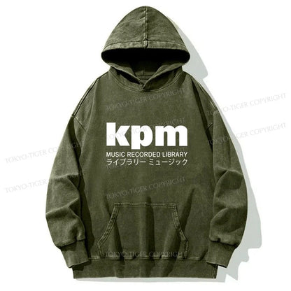 Tokyo-Tiger KPM Music Washed Hoodie