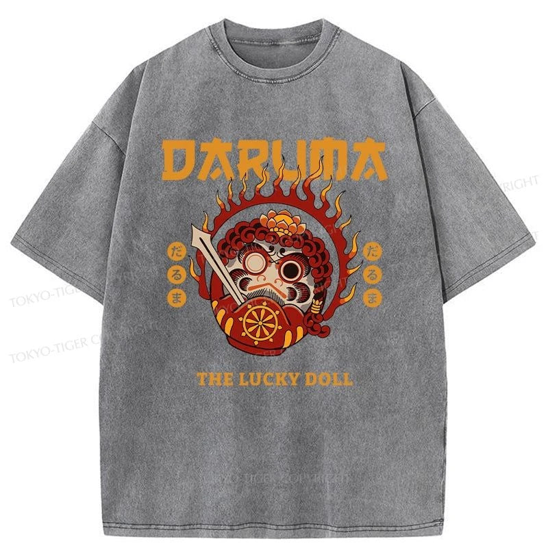 Tokyo-Tiger The Lucky Doll Washed T-Shirt