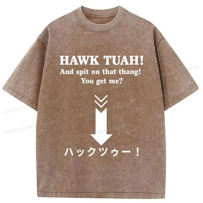 Tokyo-Tiger Hawk Tuah Japanese Washed T-Shirt