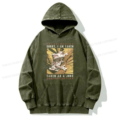 Tokyo-Tiger The Tragic Frog Japanese Washed Hoodie