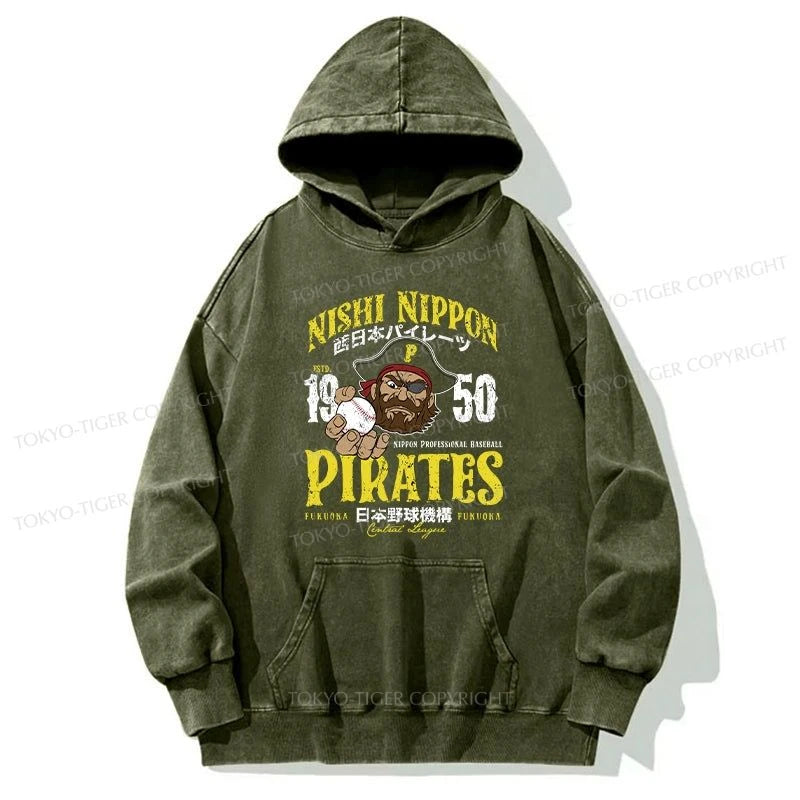 Tokyo-Tiger Nishi Nippon Baseball Washed Hoodie