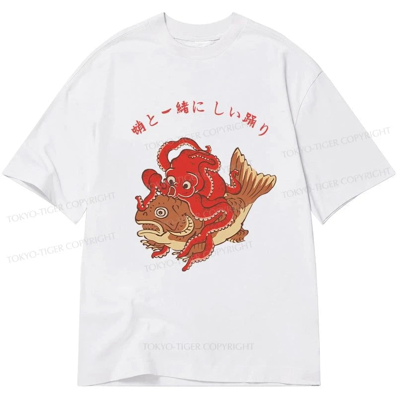 Tokyo-Tiger Octopus And Koi Dance Together Classic T-Shirt